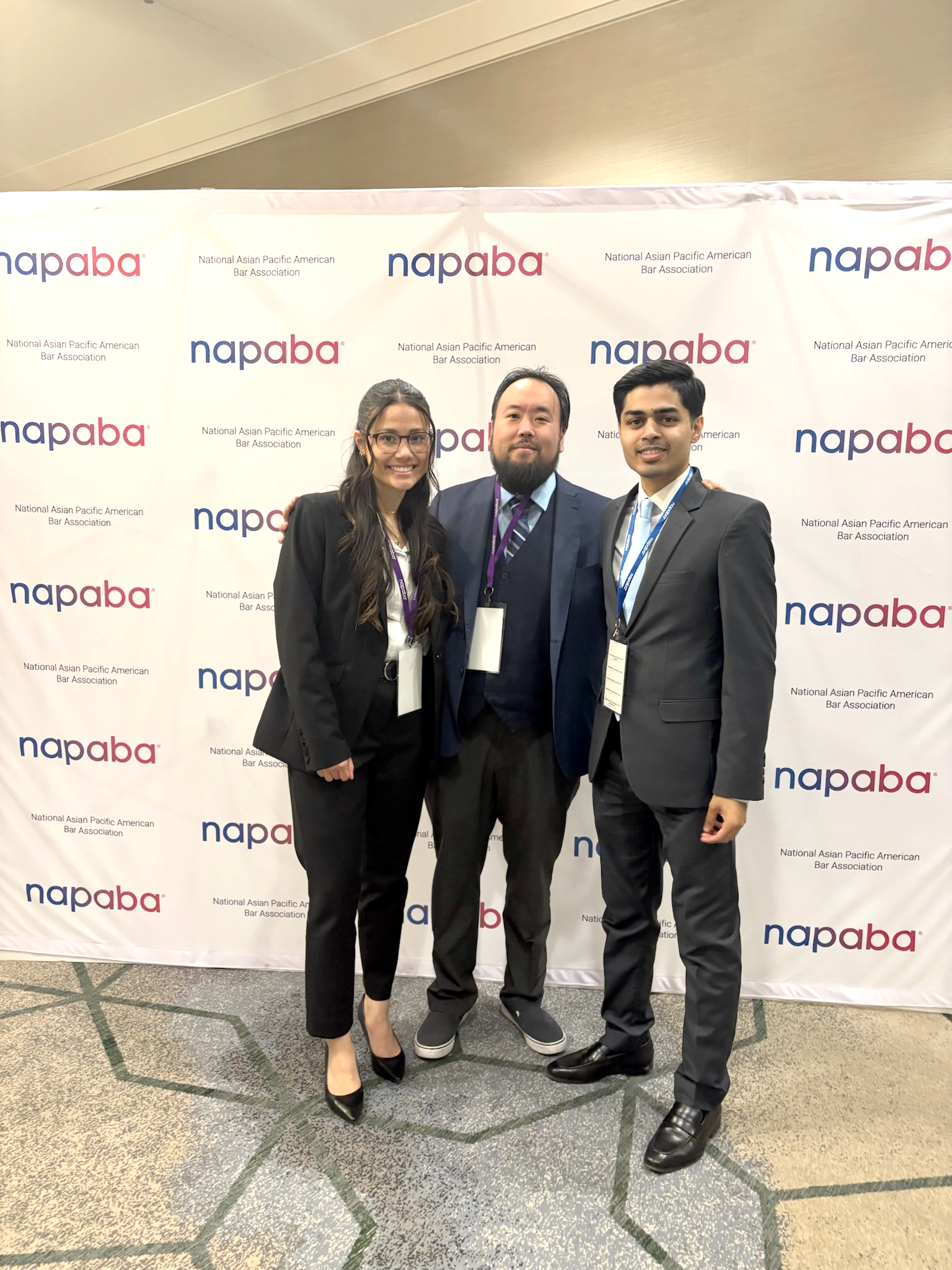 Moaaz Waheed and Taylor Jacobsen at the NAPABA Thomas Tang Moot Court Competition